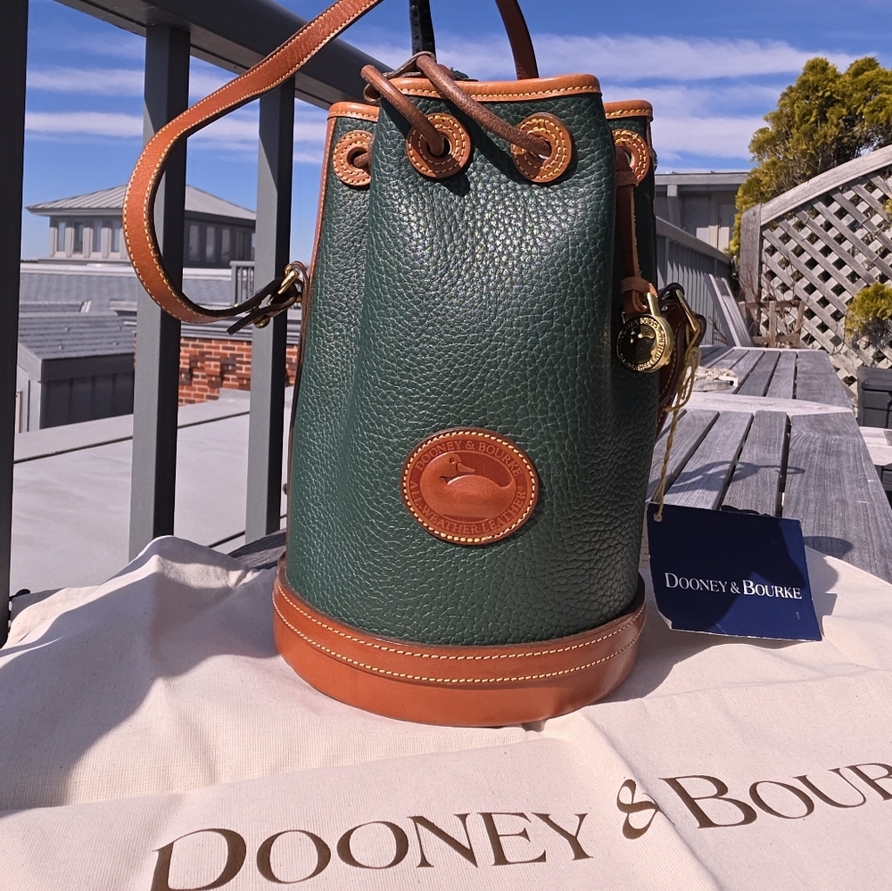 New, Vintage D&B Fir Green Hand Fitted Crossbody Bag, USA - Picture 9 of 16